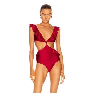 Shani Shemer Cranberry One Piece Medium